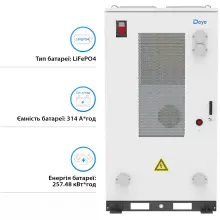Купить Блок батарей DEYE GE-F256 256kWh, 820V, 314Ah, LiFePO4 (GE-F256-BC-2-A3) - фото 2