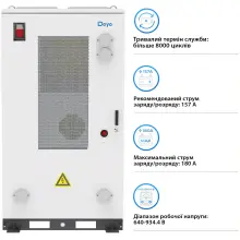 Купить Блок батарей DEYE GE-F256 256kWh, 820V, 314Ah, LiFePO4 (GE-F256-BC-2-A3) - фото 3