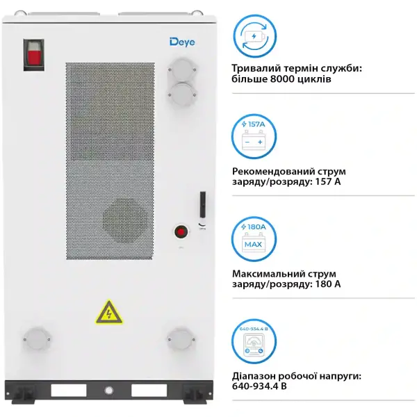 Купить Блок батарей DEYE GE-F256 256kWh, 820V, 314Ah, LiFePO4 (GE-F256-BC-2-A3) - фото 3