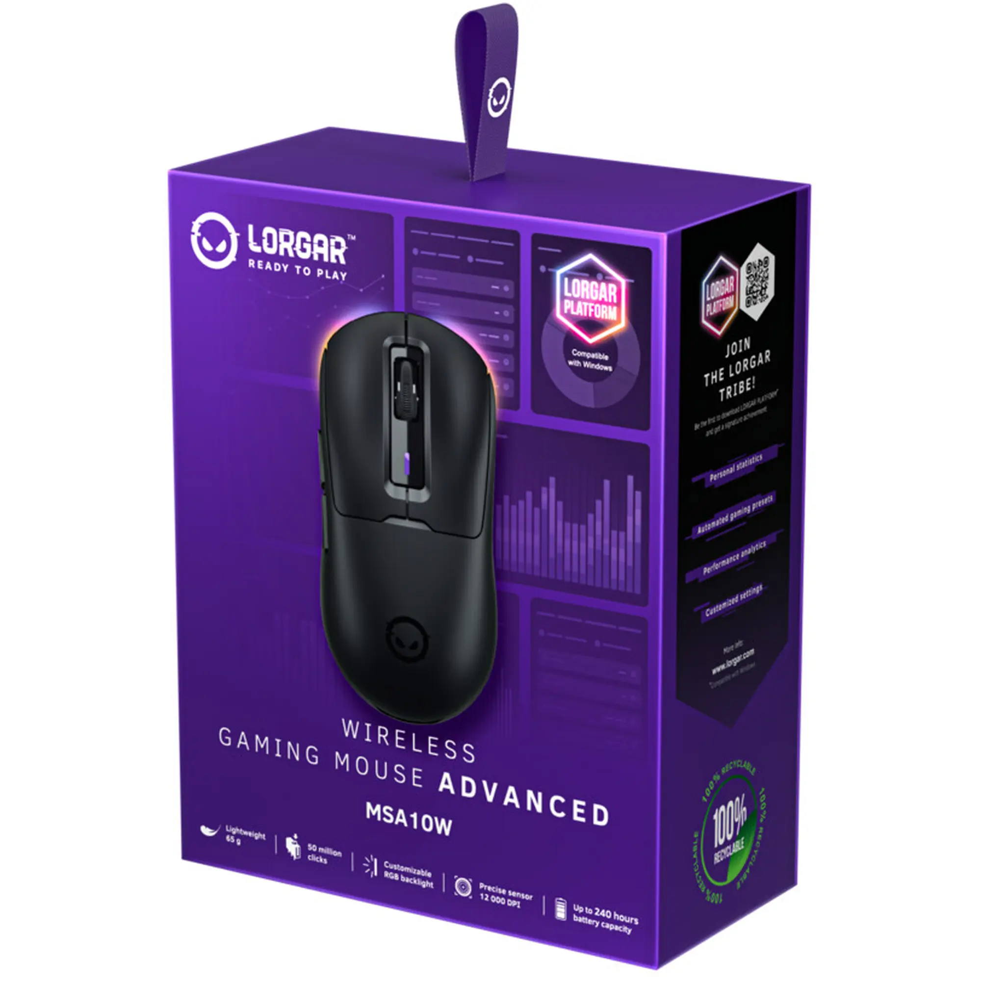 Купить Мышь Lorgar MSA10W Wireless Gaming Black (LRG-MSA10W-BK) - фото 11
