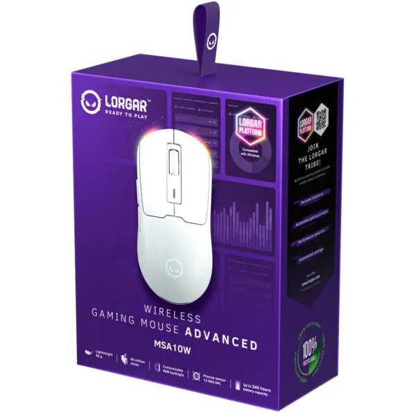 Купить Мышь Lorgar MSA10W Wireless Gaming White (LRG-MSA10W-WH) - фото 11