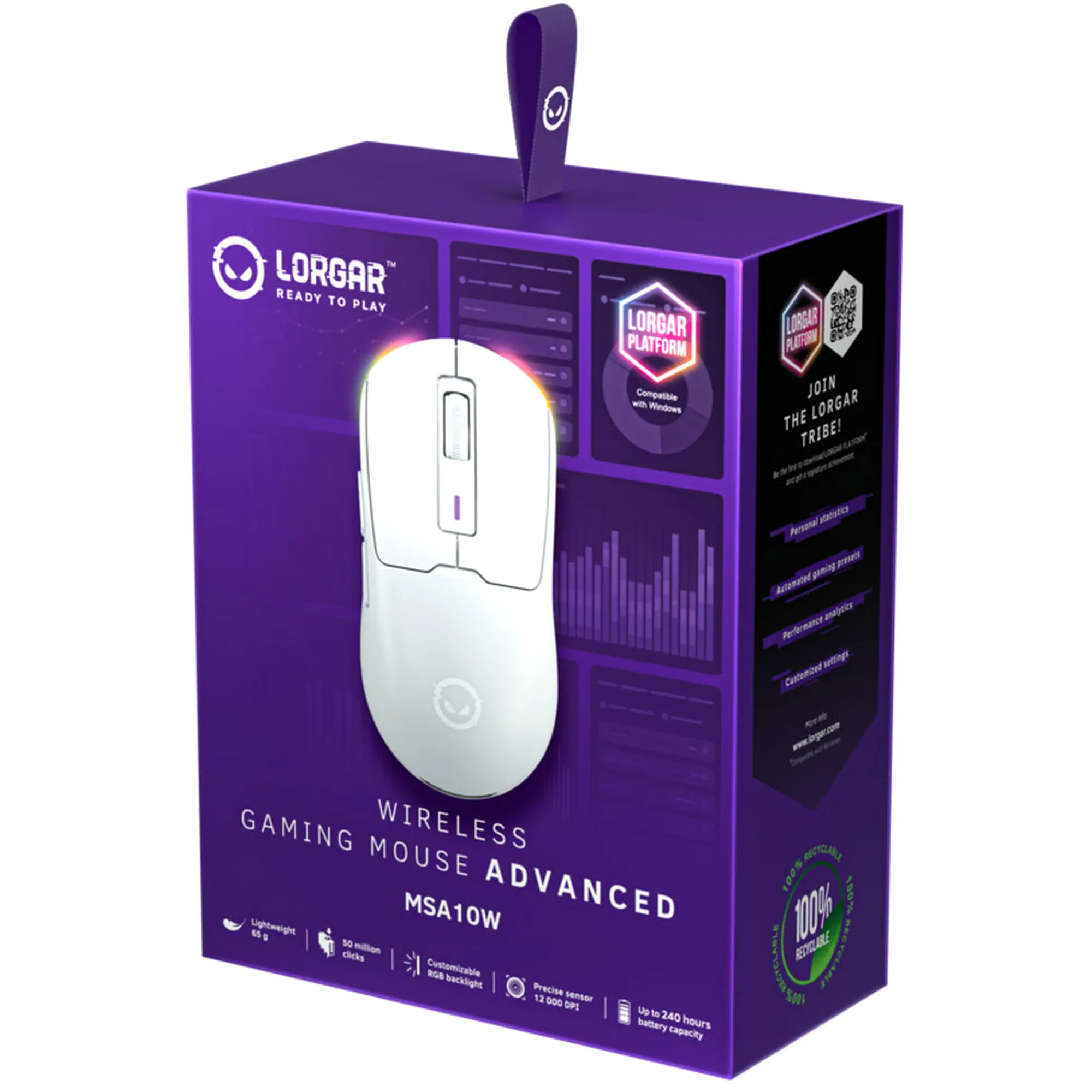 Купить Мышь Lorgar MSA10W Wireless Gaming White (LRG-MSA10W-WH) - фото 11