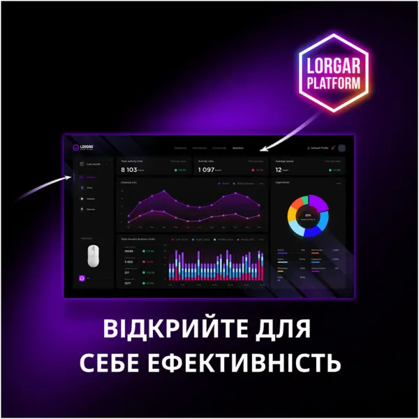 Купить Мышь Lorgar MSA10W Wireless Gaming White (LRG-MSA10W-WH) - фото 13