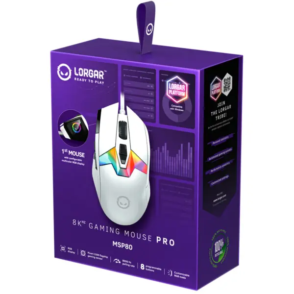 Купить Мышь Lorgar MSP80 Pro USB White (LRG-MSP80-WH) - фото 11