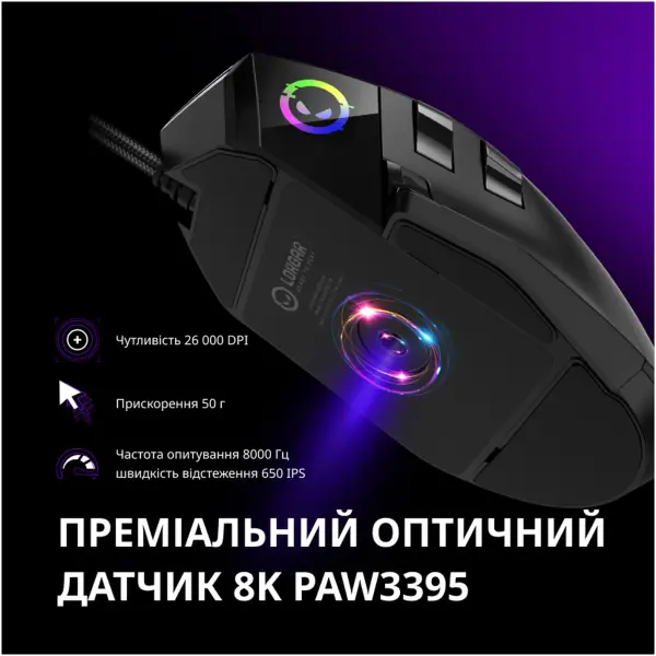 Купить Мышь Lorgar MSP80 Pro USB White (LRG-MSP80-WH) - фото 15