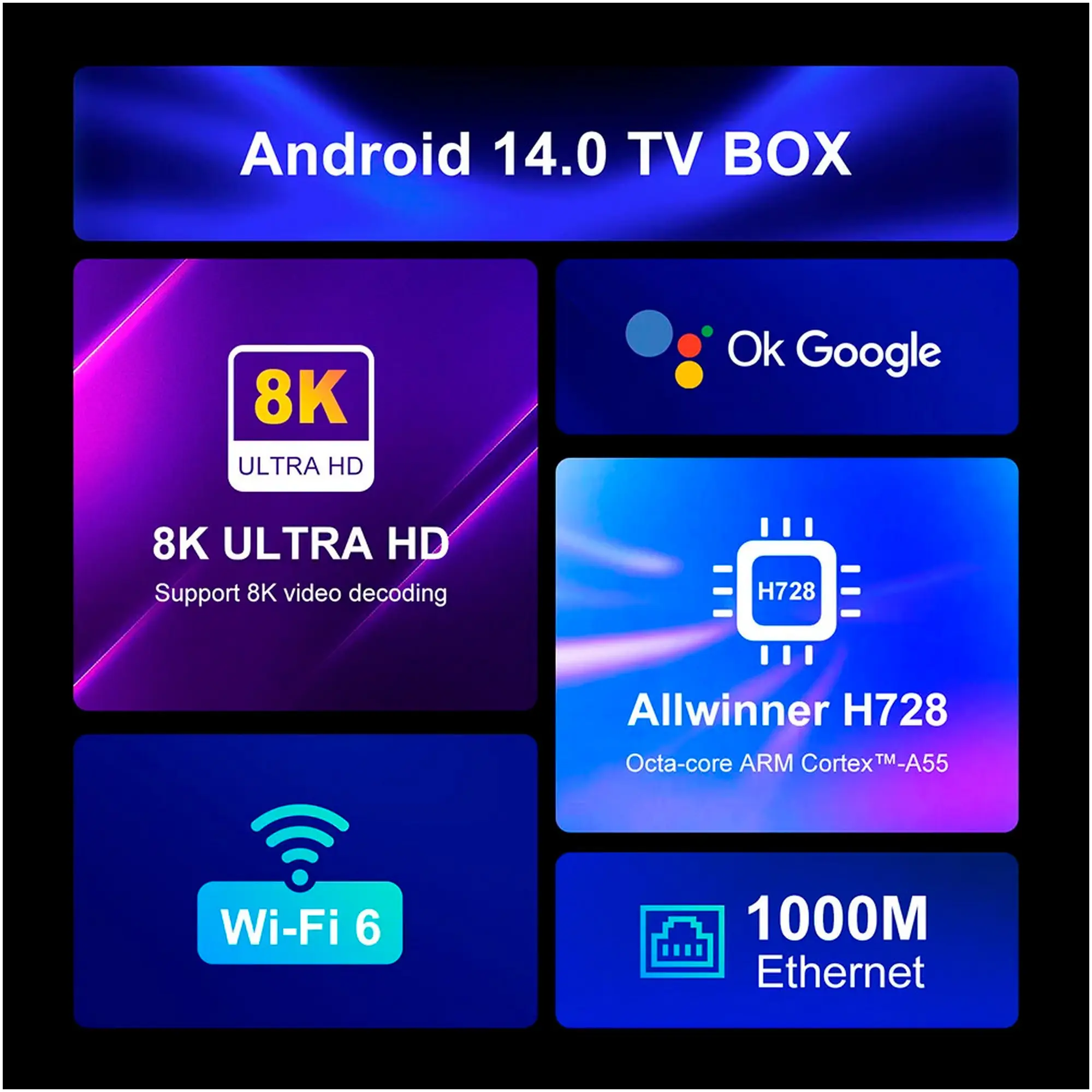 Купить Медиаплеер H96 MAX H728 2/16GB (H728_2GB/16GB) - фото 16