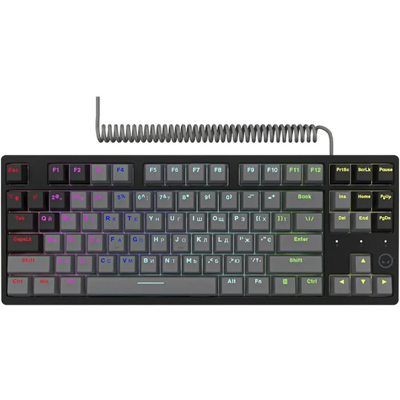 Купити Клавіатура Lorgar Azar 514TKL RGB Mechanical USB UA Black/Grey (LRG-GK514TKL-BK-UA) - фото 1
