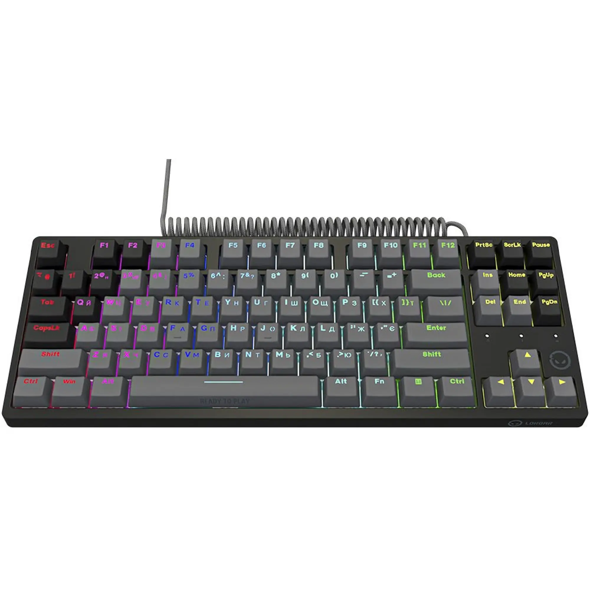 Купити Клавіатура Lorgar Azar 514TKL RGB Mechanical USB UA Black/Grey (LRG-GK514TKL-BK-UA) - фото 3
