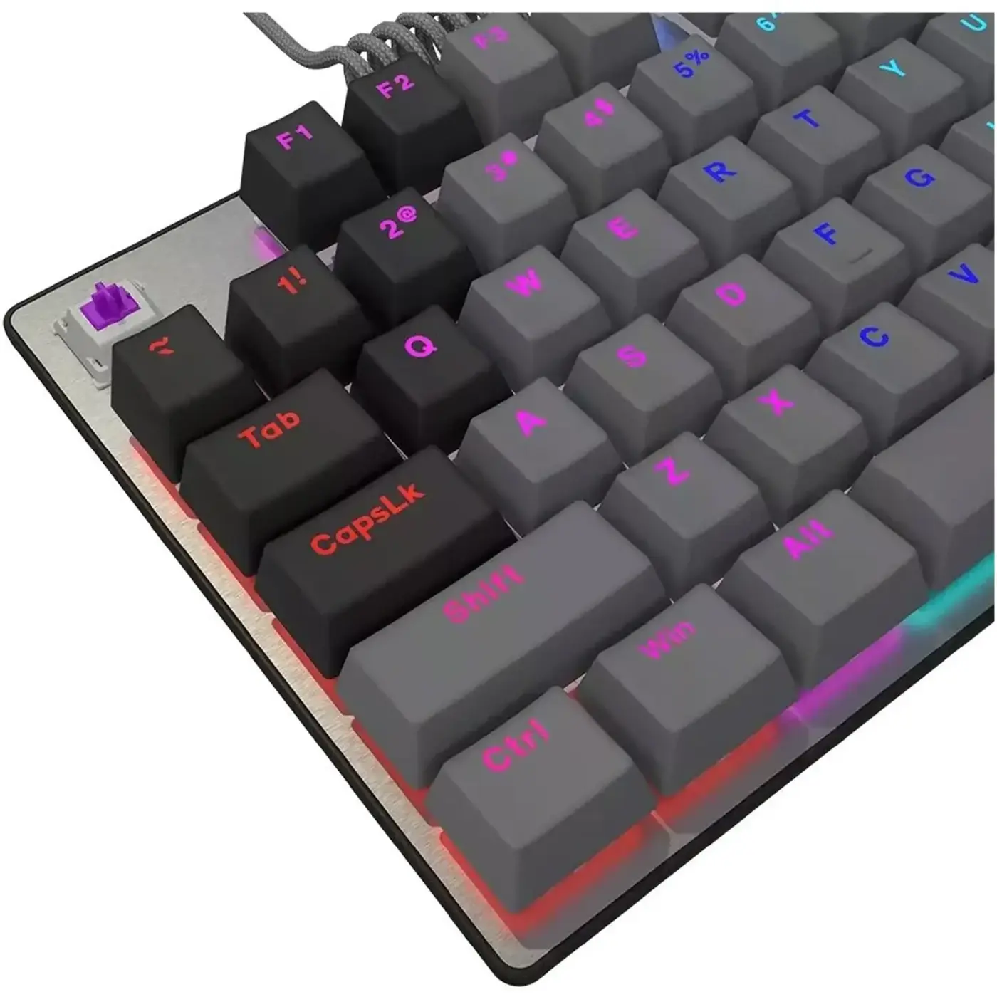Купити Клавіатура Lorgar Azar 514TKL RGB Mechanical USB UA Black/Grey (LRG-GK514TKL-BK-UA) - фото 6