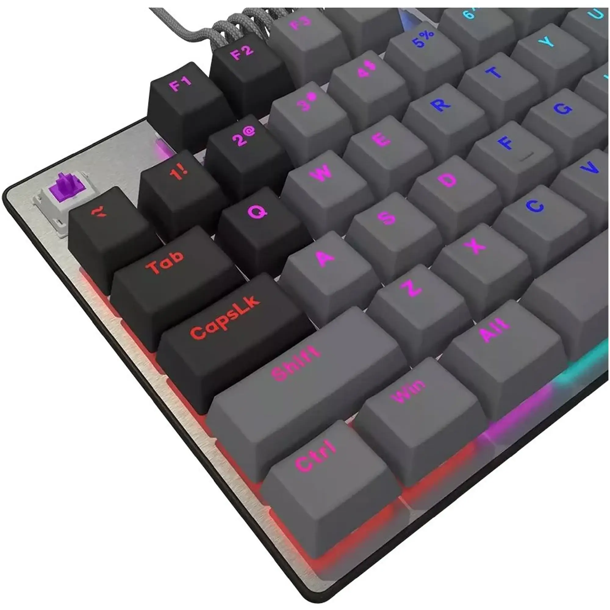 Купити Клавіатура Lorgar Azar 514TKL RGB Mechanical USB UA Black/Grey (LRG-GK514TKL-BK-UA) - фото 6
