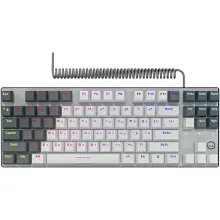 Купити Клавіатура Lorgar Azar 514TKL RGB Mechanical USB UA White/Grey (LRG-GK514TKL-WH-UA) - фото 2