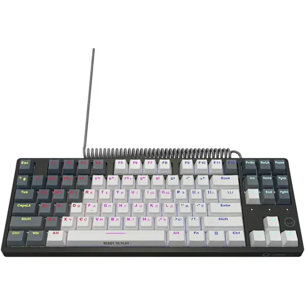 Купити Клавіатура Lorgar Azar 514TKL RGB Mechanical USB UA White/Grey (LRG-GK514TKL-WH-UA) - фото 3