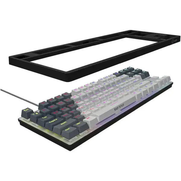 Купити Клавіатура Lorgar Azar 514TKL RGB Mechanical USB UA White/Grey (LRG-GK514TKL-WH-UA) - фото 5