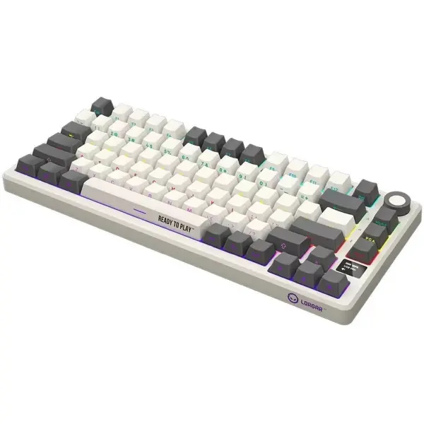 Купити Клавіатура Lorgar KBP7075W Pro RGB Wireless/Bluetooth/USB UA Beige (LRG-KBP7075W-RT-US) - фото 4