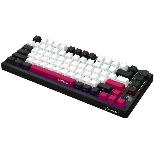 Купити Клавіатура Lorgar KBP7075W Pro RGB Wireless/Bluetooth/USB UA Black/red (LRG-KBP7075W-BK-US) - фото 3