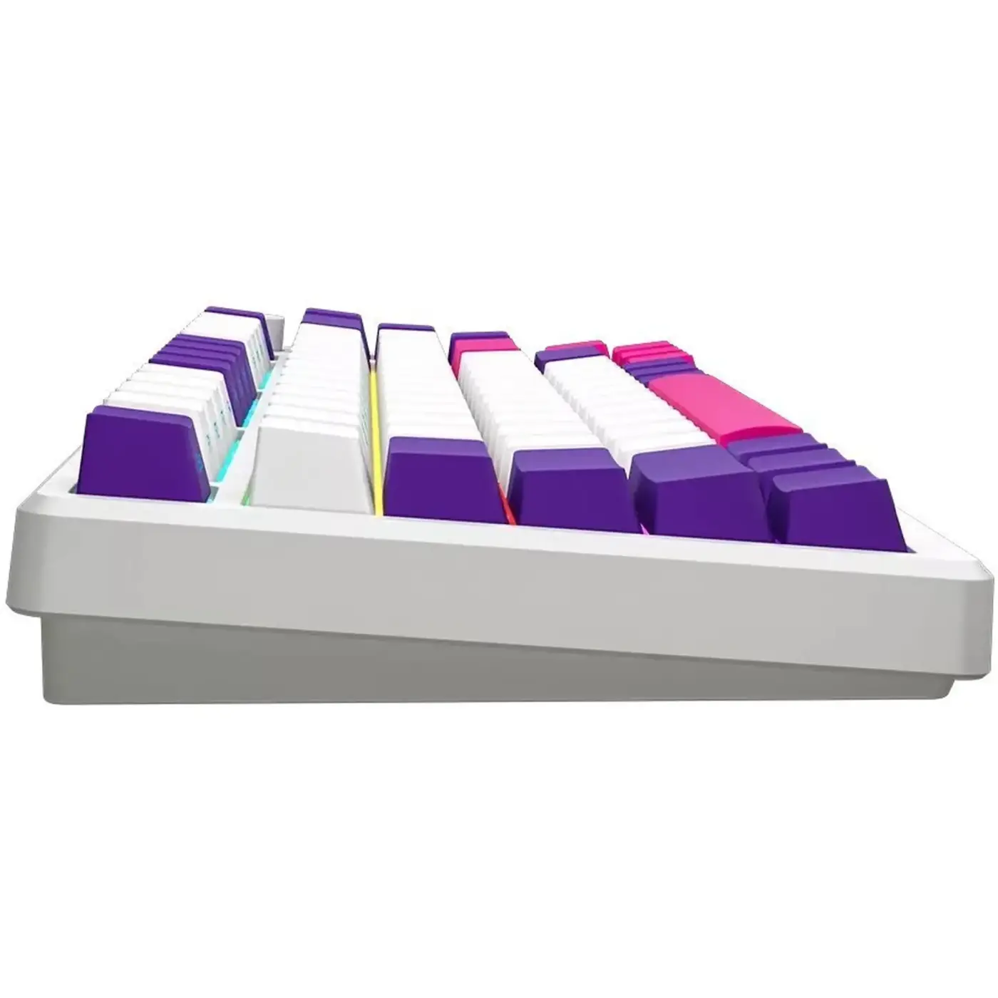 Купити Клавіатура Lorgar KBP7075W Pro RGB Wireless/Bluetooth/USB UA White (LRG-KBP7075W-WH-US) - фото 4