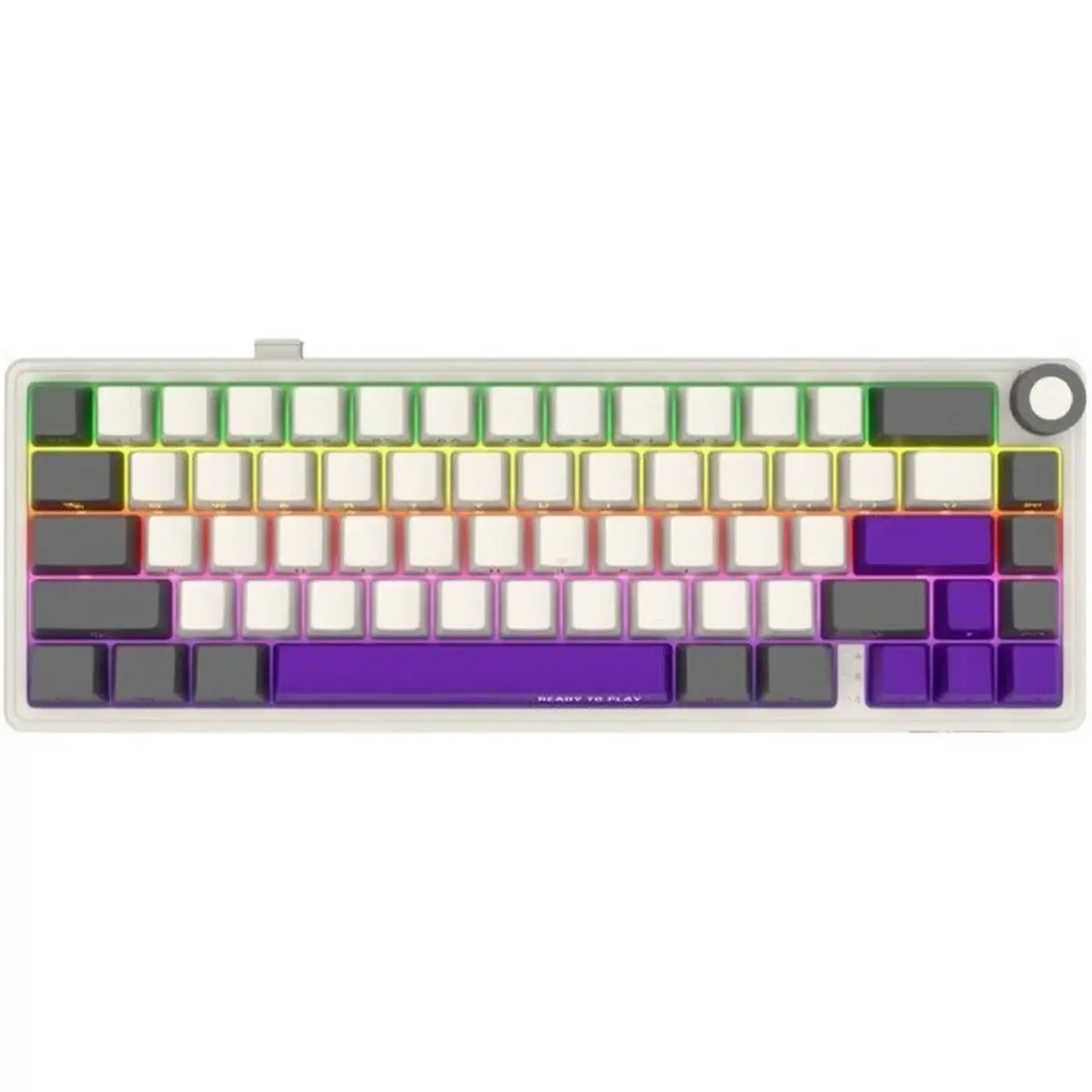 Купити Клавіатура Lorgar KBP70MW Pro RGB Wireless/Bluetooth/USB UA Beige (LRG-KBP70MW-RT-US) - фото 1