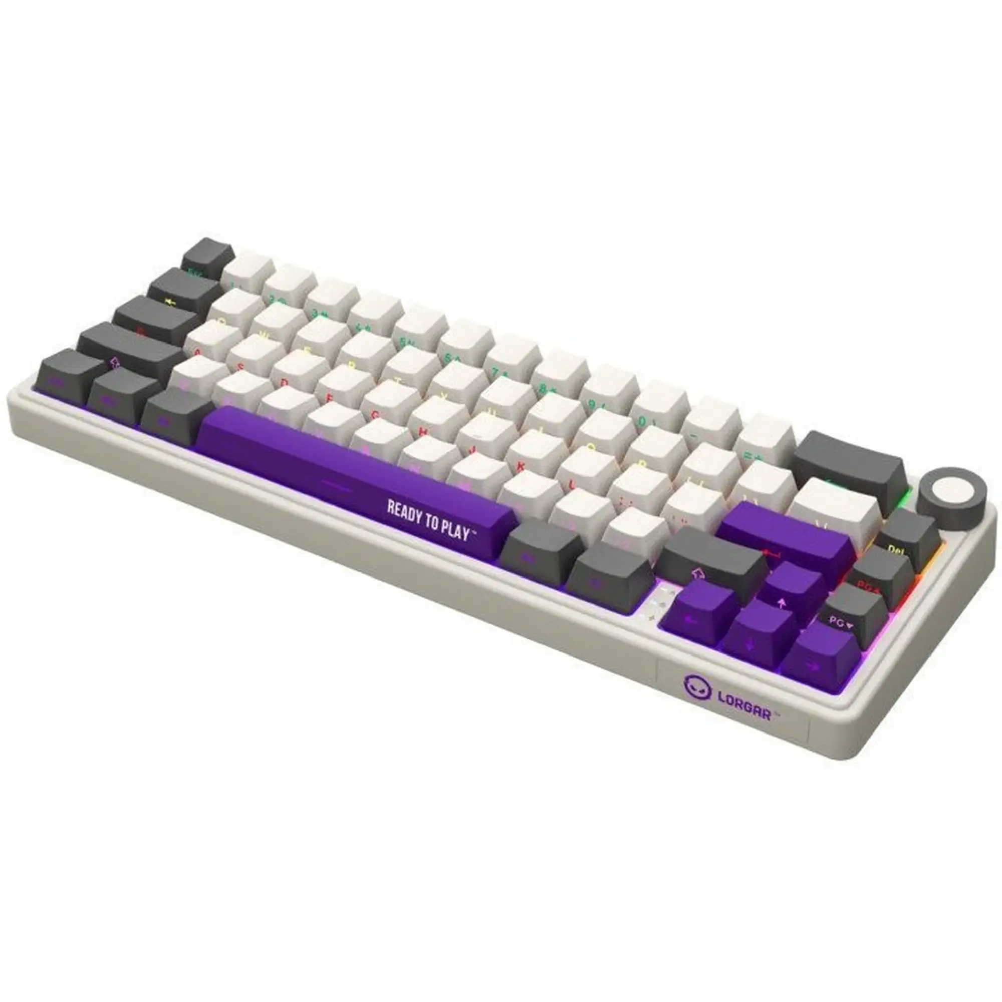 Купити Клавіатура Lorgar KBP70MW Pro RGB Wireless/Bluetooth/USB UA Beige (LRG-KBP70MW-RT-US) - фото 3