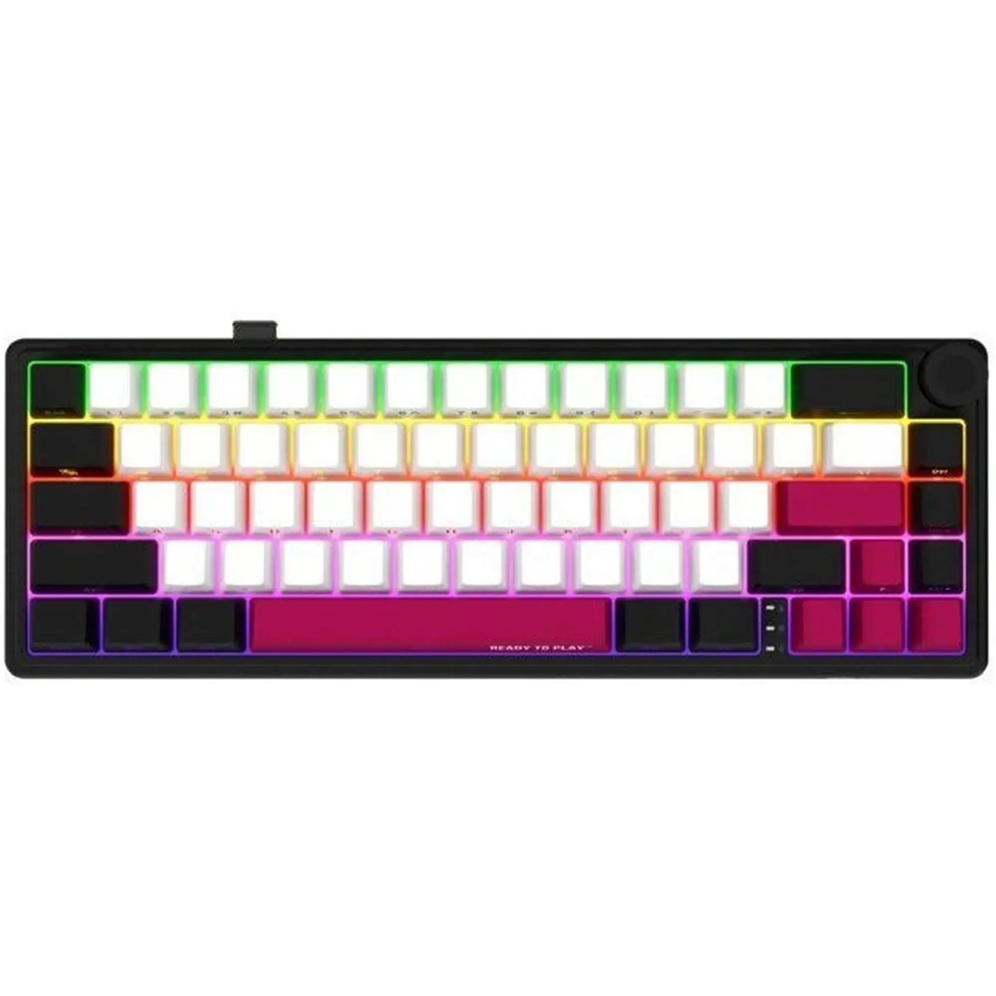 Купити Клавіатура Lorgar KBP70MW Pro RGB Wireless/Bluetooth/USB UA Black/Red (LRG-KBP70MW-BK-US) - фото 1