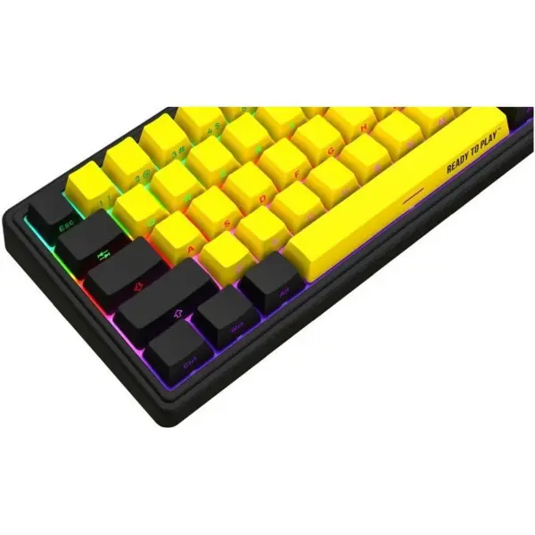 Купити Клавіатура Lorgar KBP70MW Pro RGB Wireless/Bluetooth/USB UA Black/yellow (LRG-KBP70MW-YL-US) - фото 4