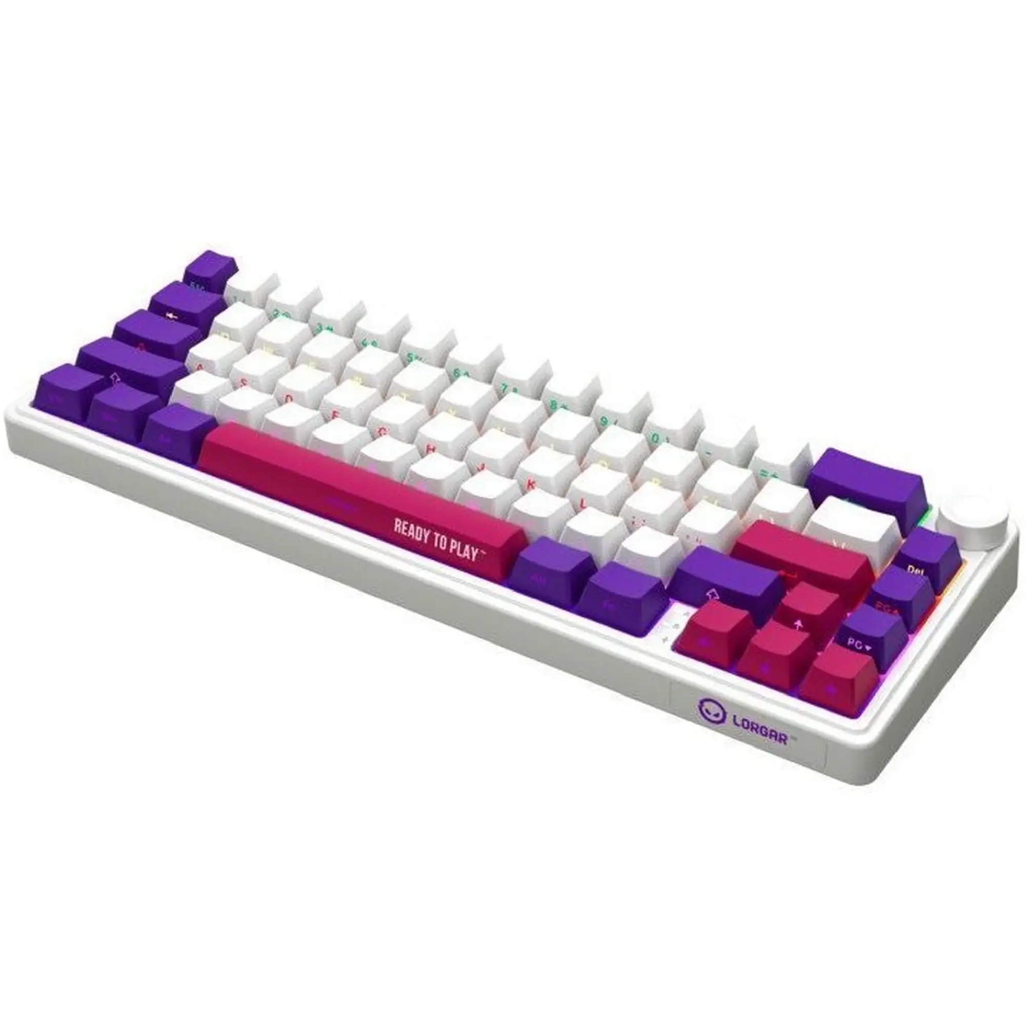 Купити Клавіатура Lorgar KBP70MW Pro RGB Wireless/Bluetooth/USB UA White (LRG-KBP70MW-WH-US) - фото 3