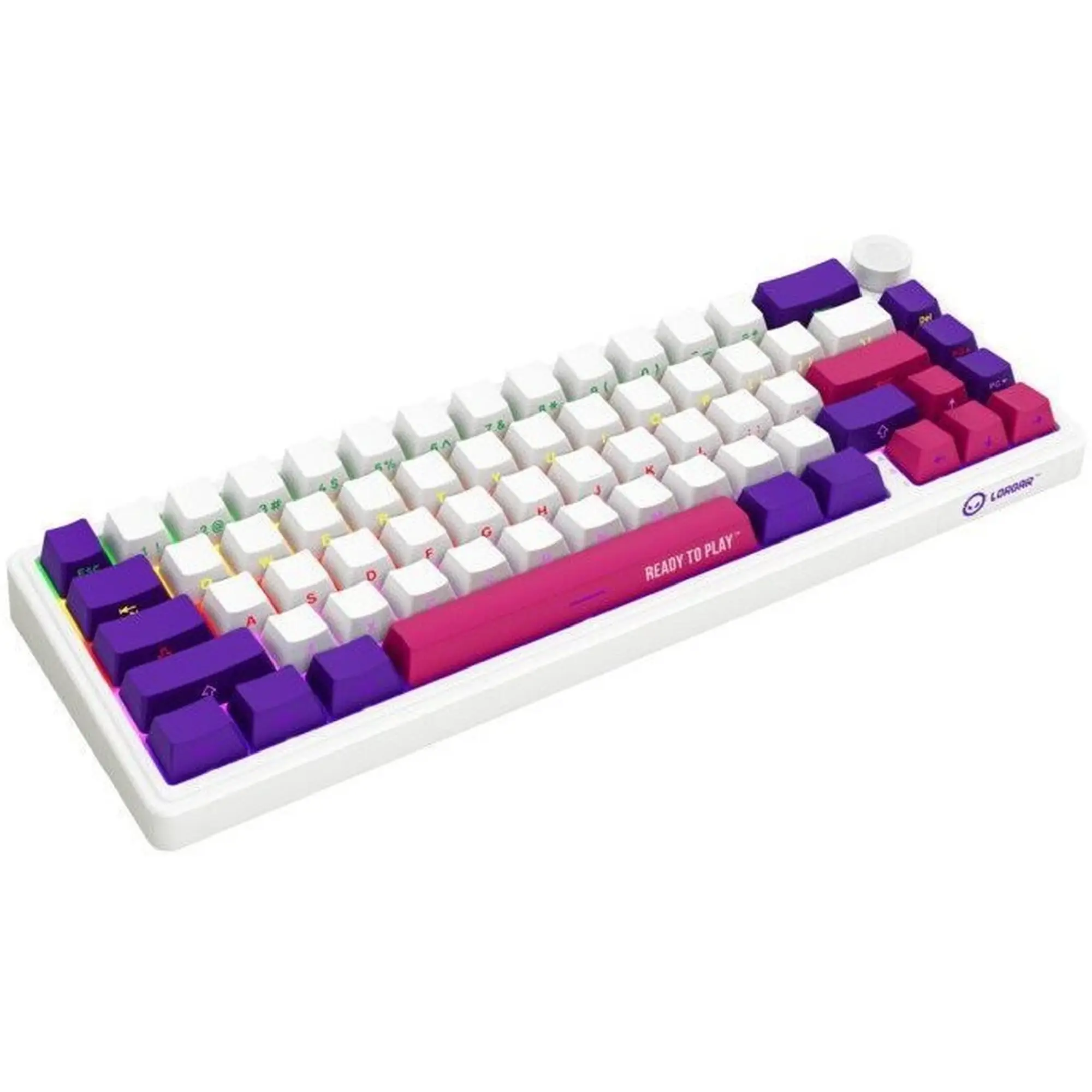 Купити Клавіатура Lorgar KBP70MW Pro RGB Wireless/Bluetooth/USB UA White (LRG-KBP70MW-WH-US) - фото 4