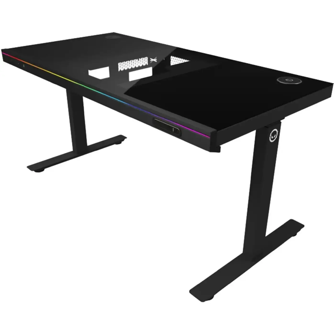 Купить Компьютерный стол с электрорегулировкой высоты Lorgar ELITE 90G Glass Black (LRG-DE90G) - фото 2