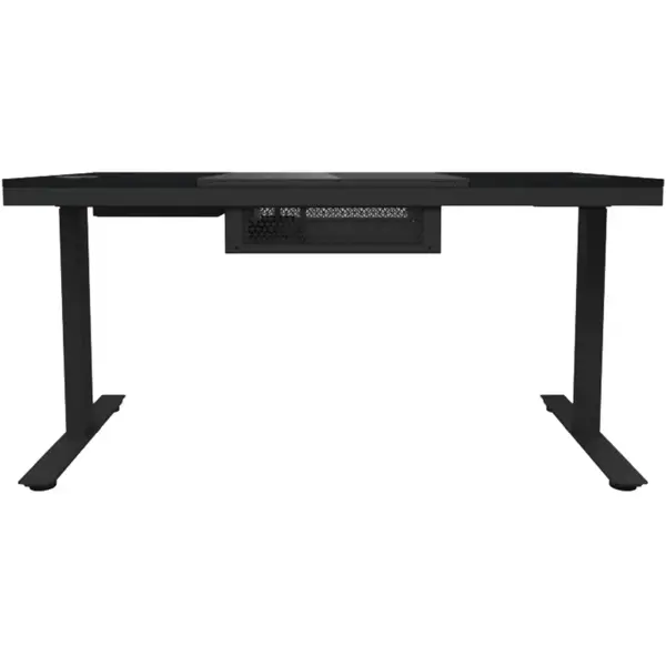Купить Компьютерный стол с электрорегулировкой высоты Lorgar ELITE 90G Glass Black (LRG-DE90G) - фото 4