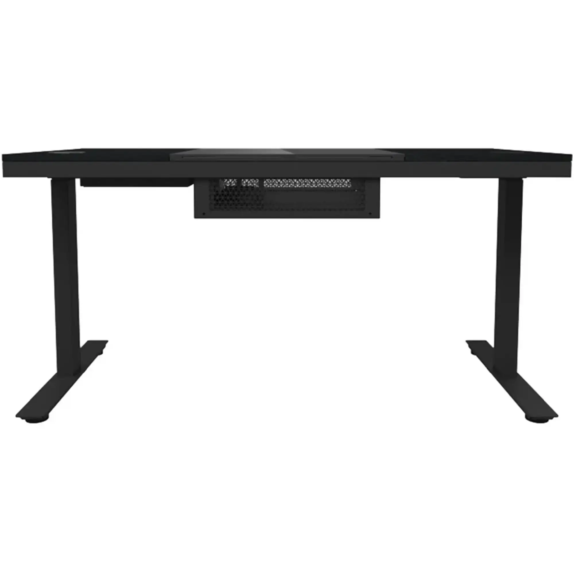 Купить Компьютерный стол с электрорегулировкой высоты Lorgar ELITE 90G Glass Black (LRG-DE90G) - фото 4
