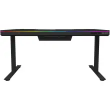 Купить Компьютерный стол с электрорегулировкой высоты Lorgar ELITE 90G Glass Black (LRG-DE90G) - фото 5