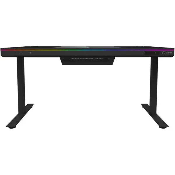 Купить Компьютерный стол с электрорегулировкой высоты Lorgar ELITE 90G Glass Black (LRG-DE90G) - фото 5