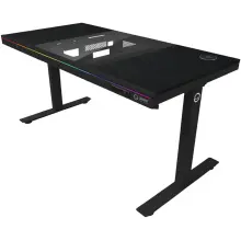 Купити Комп'ютерний стіл з електрорегулюванням висоти Lorgar ELITE 90W Wood Black (LRG-DE90W) - фото 2