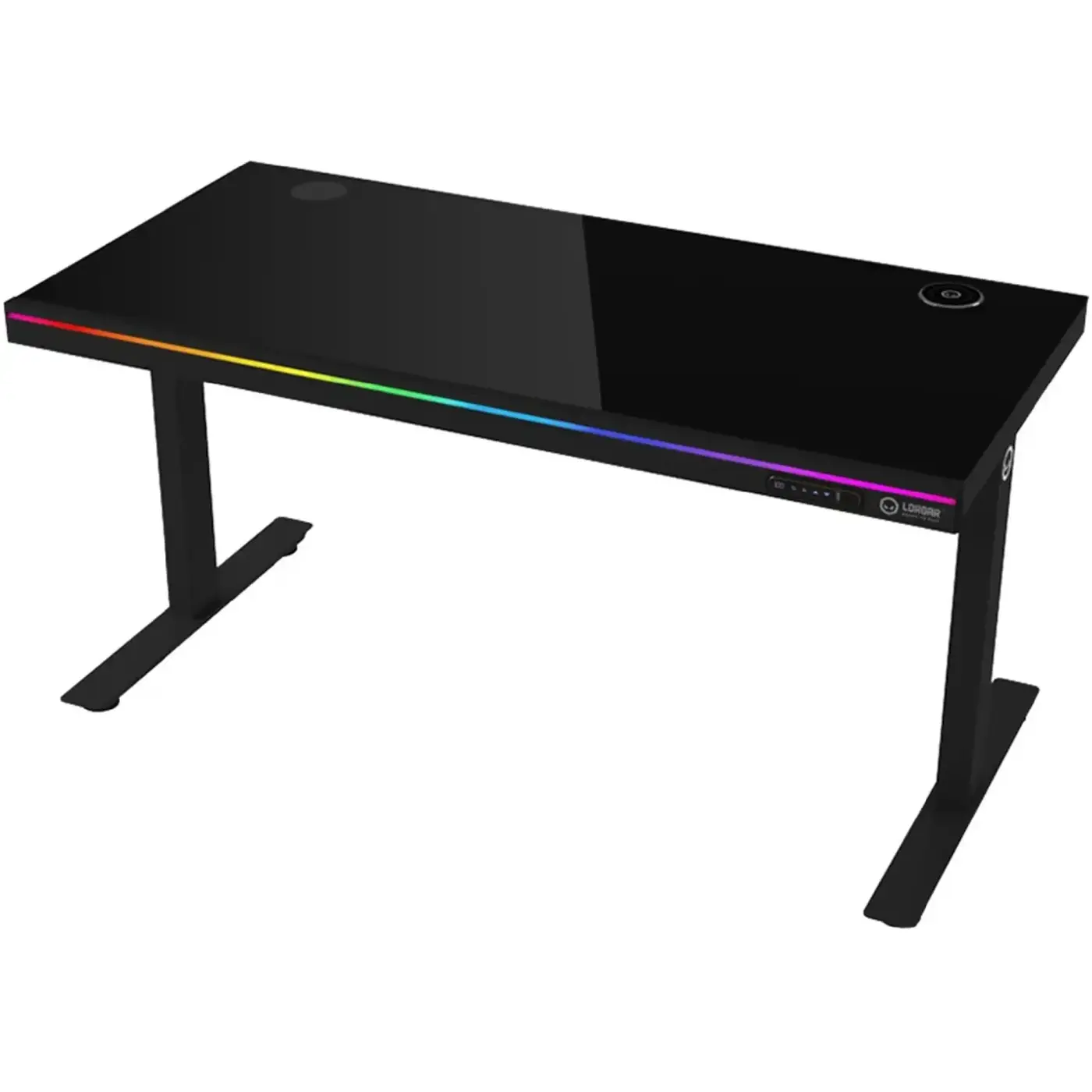 Купить Компьютерный стол с электрорегулировкой высоты Lorgar PRO 80G Glass Black (LRG-DP80G) - фото 4