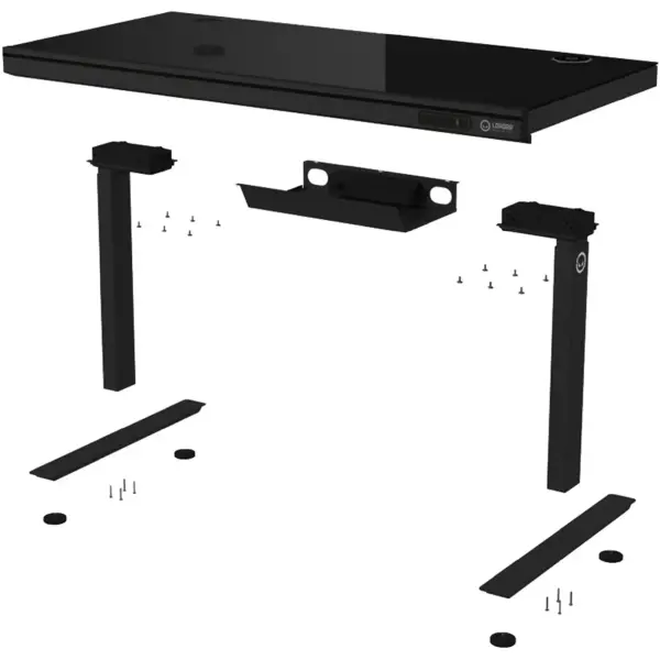 Купить Компьютерный стол с электрорегулировкой высоты Lorgar PRO 80G Glass Black (LRG-DP80G) - фото 7
