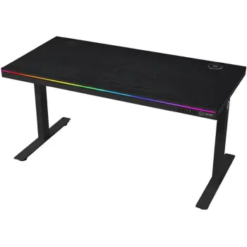 Купить Компьютерный стол с электрорегулировкой высоты Lorgar PRO 80W Wood Black (LRG-DP80W) - фото 1