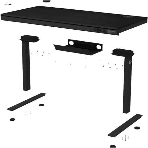 Купить Компьютерный стол с электрорегулировкой высоты Lorgar PRO 80W Wood Black (LRG-DP80W) - фото 4