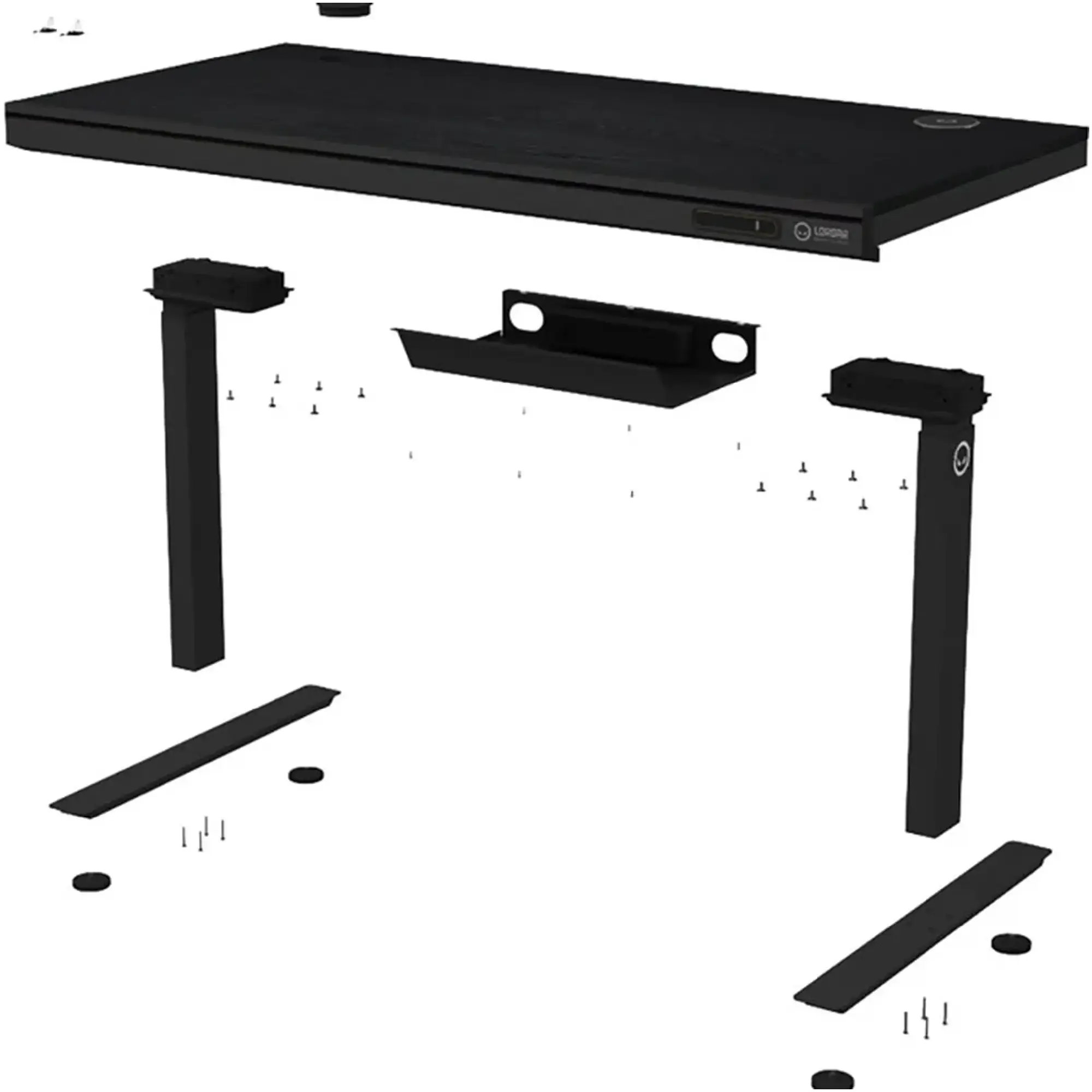 Купить Компьютерный стол с электрорегулировкой высоты Lorgar PRO 80W Wood Black (LRG-DP80W) - фото 4