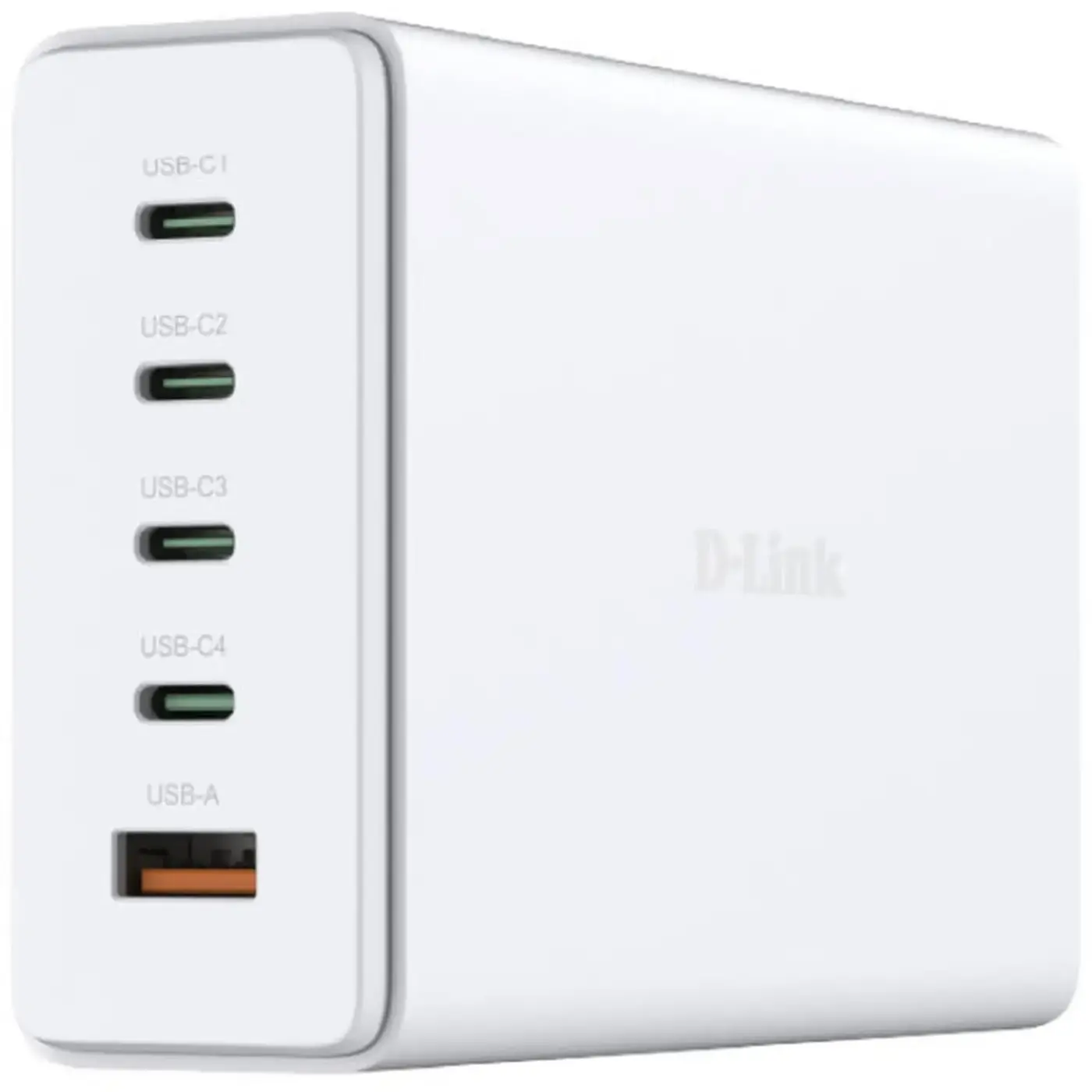 Купити Мережевий зарядний пристрій D-Link DCF-241 240Вт GaN 4хUSB-С, 1xUSB-A White - фото 1