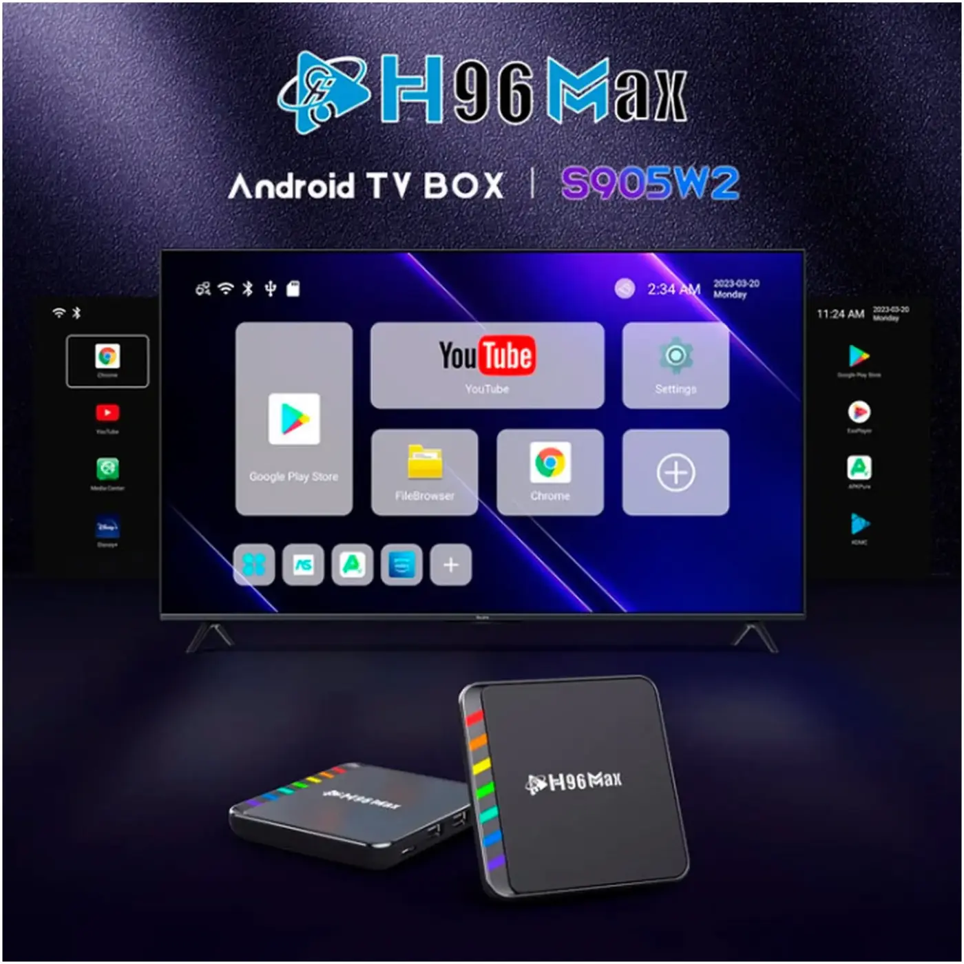 Купить Медиаплеер H96 MAX W2 2/16GB (W2_2GB/16GBB) - фото 7