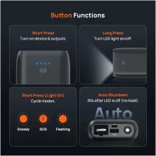 Купить Пуско-зарядное устройство 70Mai 10400mAh Jump Starter  PS07 (BHR8099GL) (1178652) - фото 10