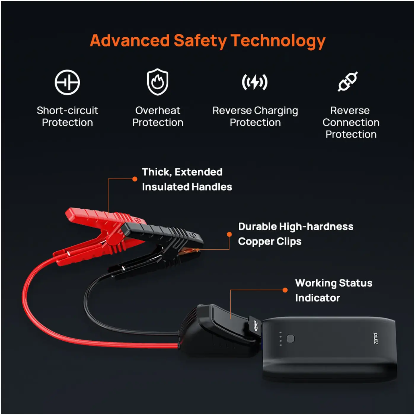 Купить Пуско-зарядное устройство 70Mai 10400mAh Jump Starter  PS07 (BHR8099GL) (1178652) - фото 11