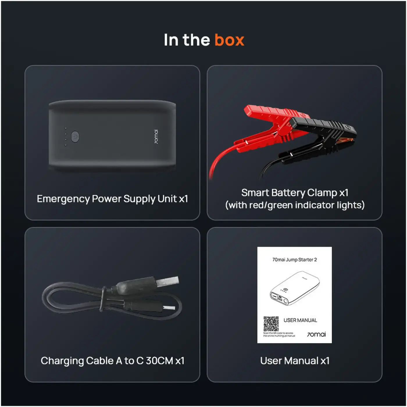 Купить Пуско-зарядное устройство 70Mai 10400mAh Jump Starter  PS07 (BHR8099GL) (1178652) - фото 12