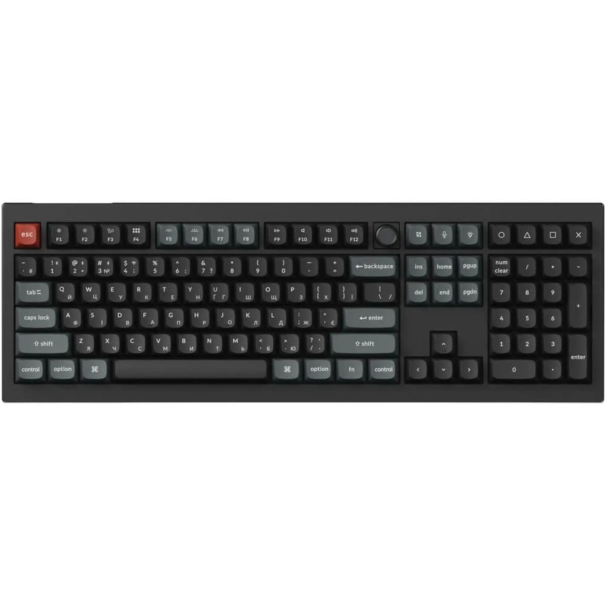 Купити Клавіатура Keychron V6 Ultra Keychron Red Switch Black RGB (V6U-D1-UA) - фото 1