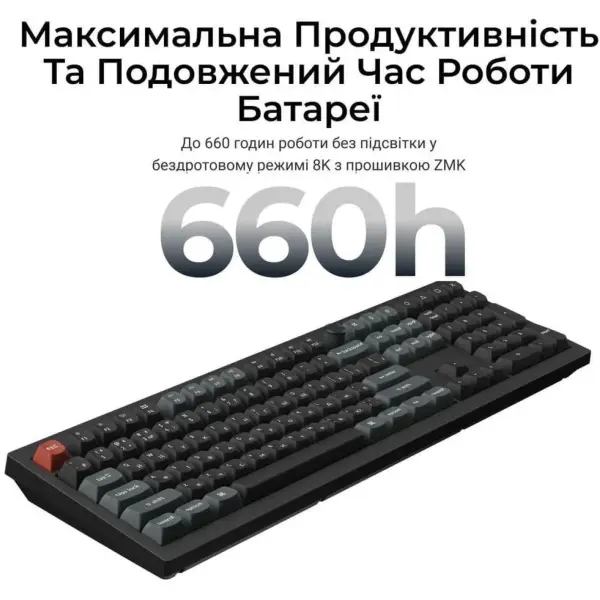 Купити Клавіатура Keychron V6 Ultra Keychron Red Switch Black RGB (V6U-D1-UA) - фото 7
