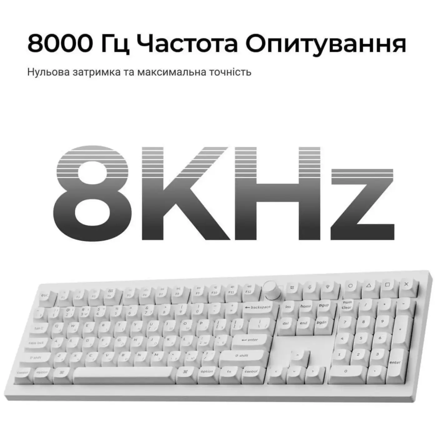 Купити Клавіатура Keychron V6 Ultra Keychron Red Switch White RGB (V6U-F1-UA) - фото 10