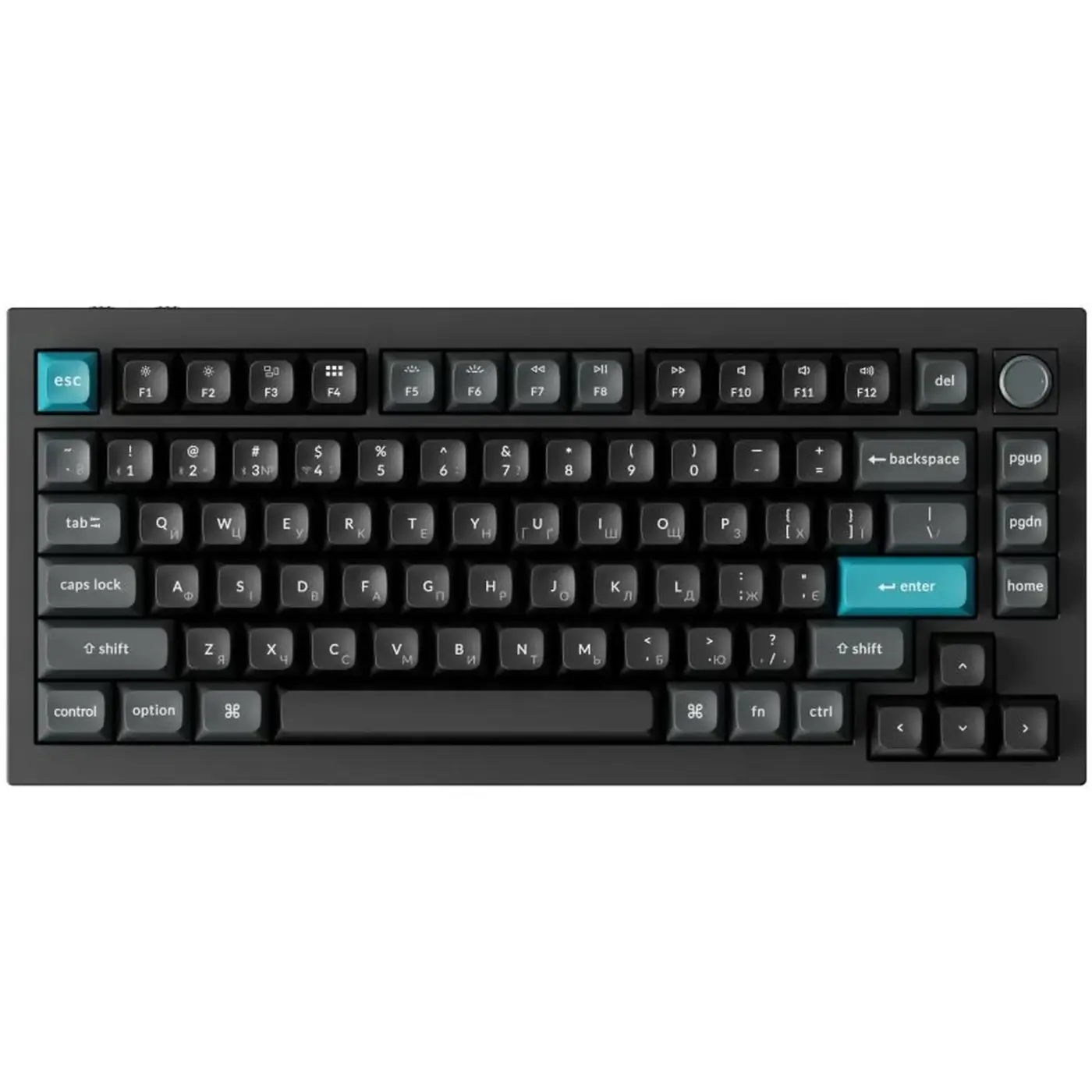 Купити Клавіатура Keychron Q1 Ultra Keychron Red Switch Black RGB (Q1U-M1-UA) - фото 1