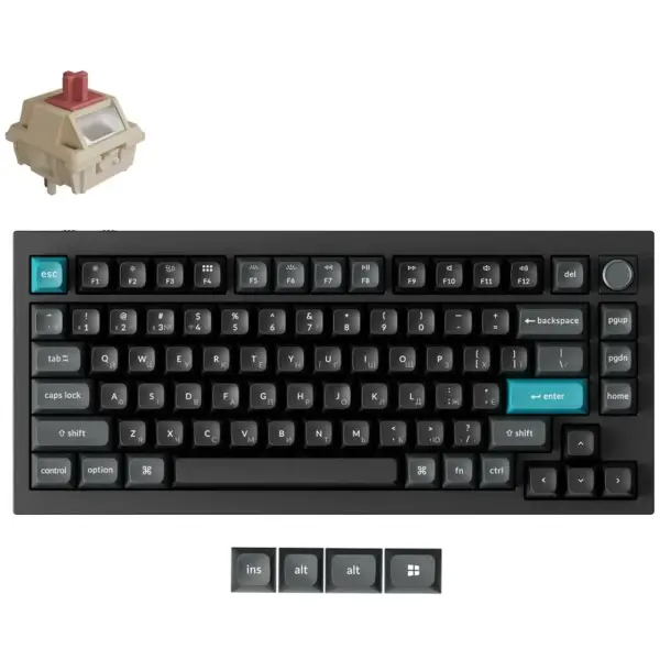 Купити Клавіатура Keychron Q1 Ultra Keychron Red Switch Black RGB (Q1U-M1-UA) - фото 3