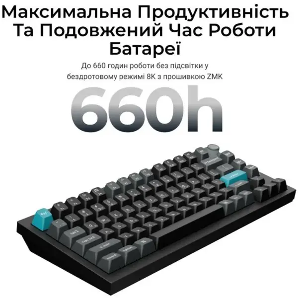 Купити Клавіатура Keychron Q1 Ultra Keychron Red Switch Black RGB (Q1U-M1-UA) - фото 11