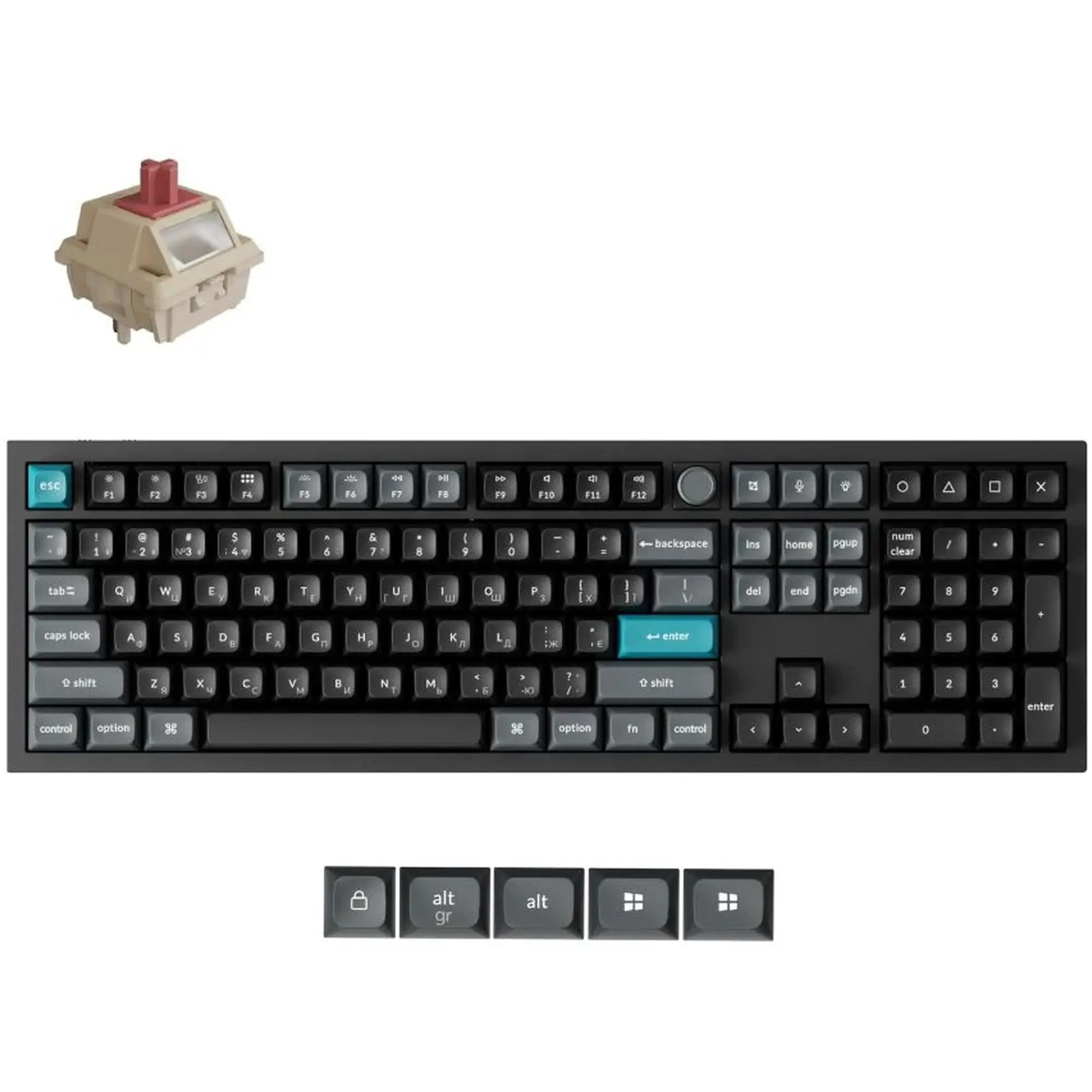 Купити Клавіатура Keychron Q6 Ultra Keychron Red Switch Black RGB (Q6U-M1-UA) - фото 3