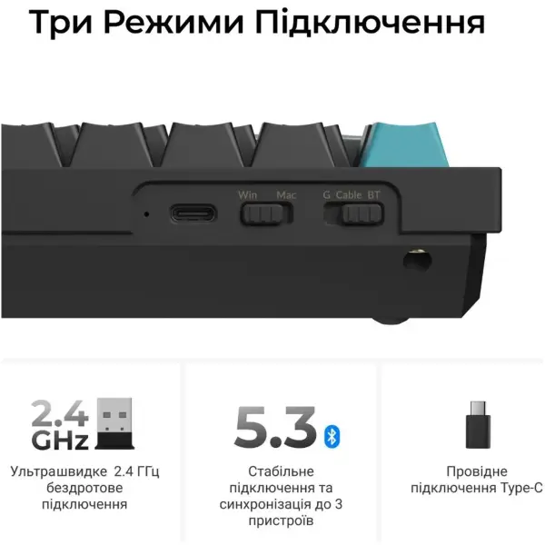 Купити Клавіатура Keychron Q6 Ultra Keychron Red Switch Black RGB (Q6U-M1-UA) - фото 12